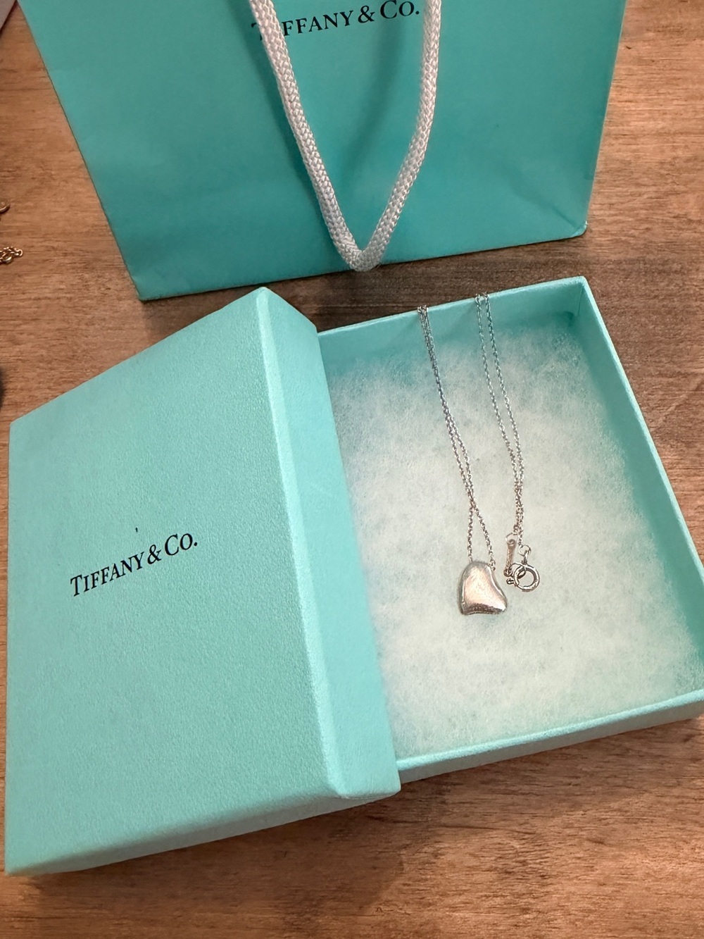 Auth TIFFANY & Co Paloma Picasso Sterling Silver Full Heart Pendant